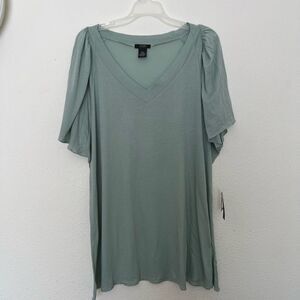 gnw women flutter sleeve t shirt 3X